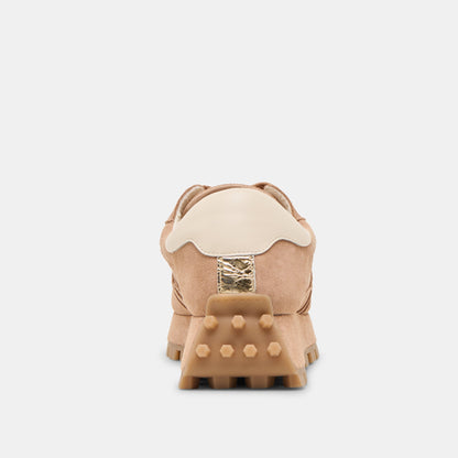 Dolce Vita SHOES Tricia Toffee Suede Sneakers