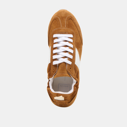 Dolce Vita SHOES Shyla Cognac Suede Sneakers