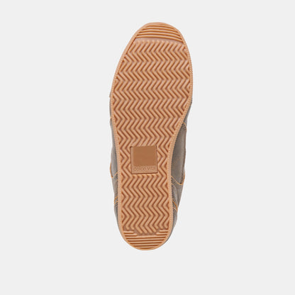 Dolce Vita SHOES Laini Brown Distressed Leather Sneakers