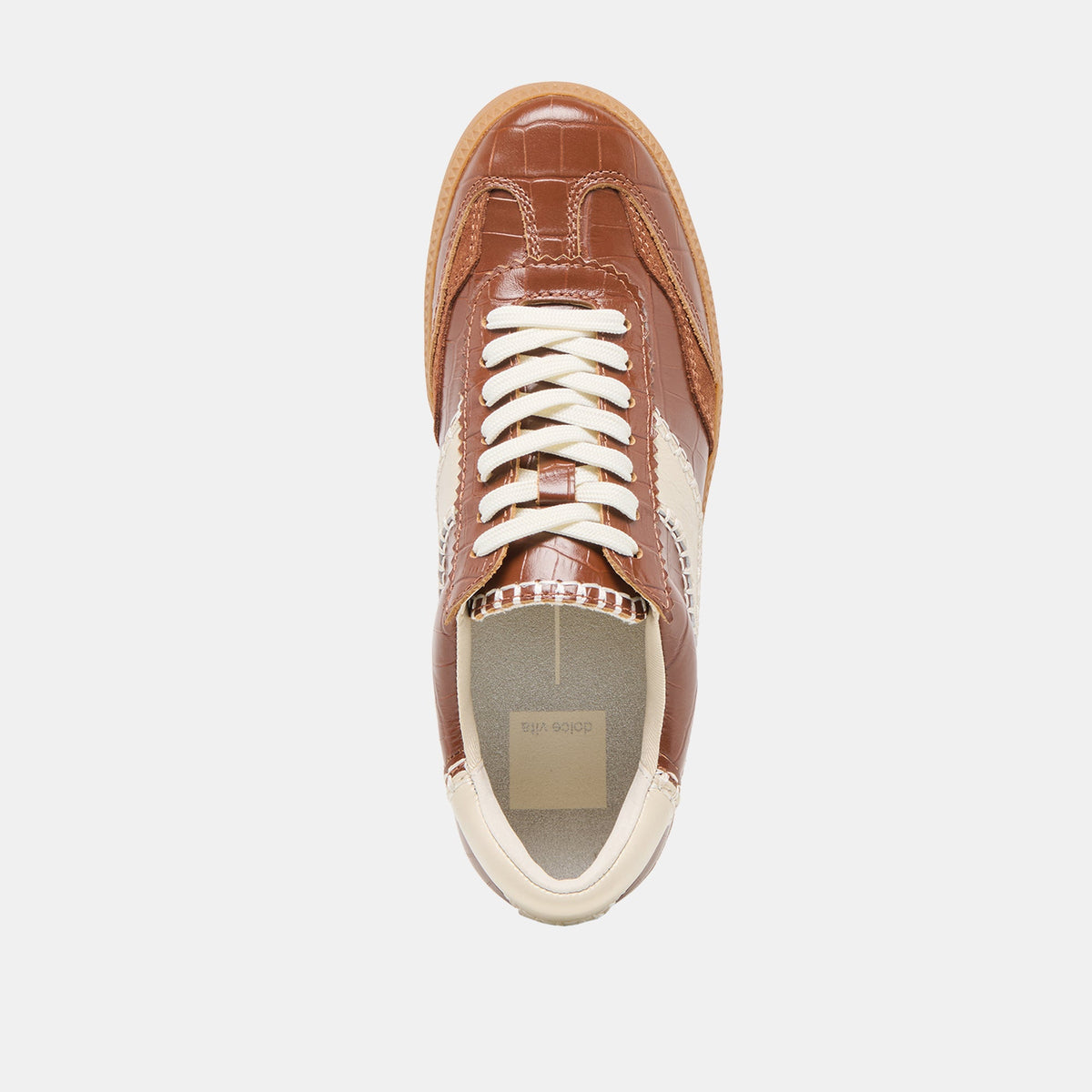 Dolce Vita SHOES NOTICE STITCH SNEAKERS COGNAC CROCO EMBOSSED LEATHER
 – Dolce Vita