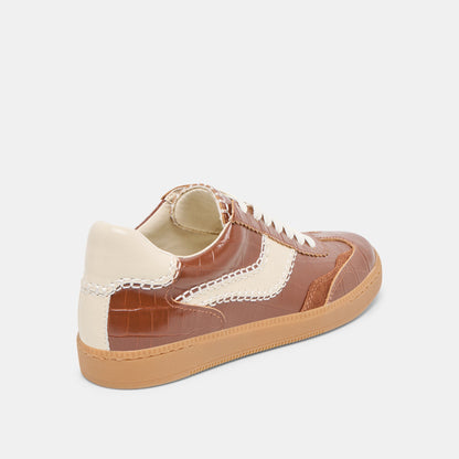 Dolce Vita SHOES NOTICE STITCH SNEAKERS COGNAC CROCO EMBOSSED LEATHER
 – Dolce Vita