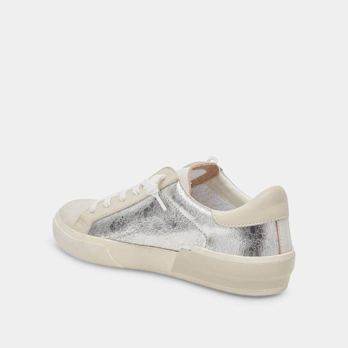 Dolce Vita SHOES Zina Sneakers Chrome Distressed Leather | Chrome Leather Sneakers
 – Dolce Vita