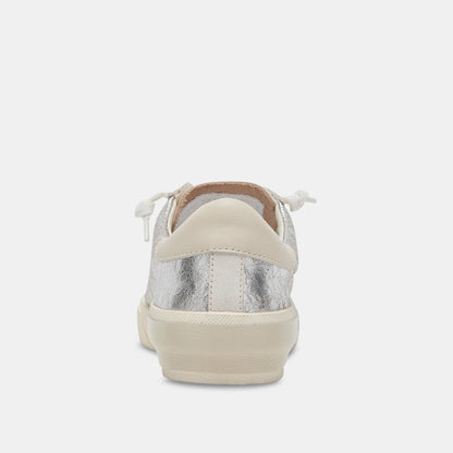 Dolce Vita SHOES Zina Sneakers Chrome Distressed Leather | Chrome Leather Sneakers
 – Dolce Vita