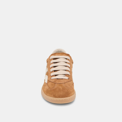 Dolce Vita SHOES Rebel Pecan Suede Sneakers