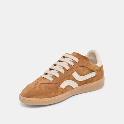 Dolce Vita SHOES Rebel Pecan Suede Sneakers