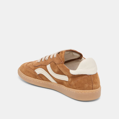Dolce Vita SHOES Rebel Pecan Suede Sneakers