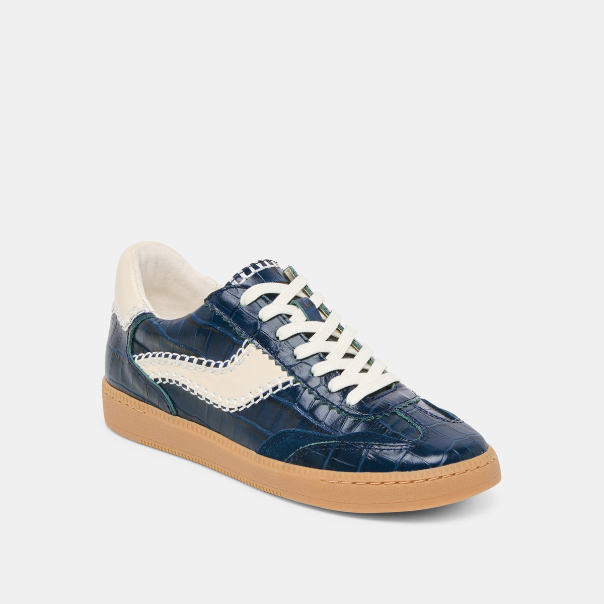 Dolce Vita SHOES NOTICE STITCH SNEAKERS INK CROCO EMBOSSED LEATHER
 – Dolce Vita