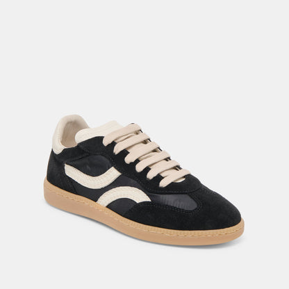Dolce Vita SHOES Rebel Black Nylon Sneakers
