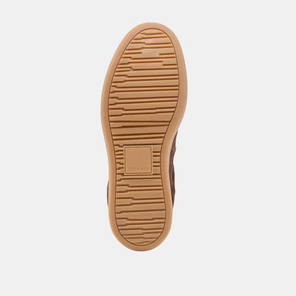 Dolce Vita SHOES Naomy H2O Waterproof Dk Brown Suede Sneakers