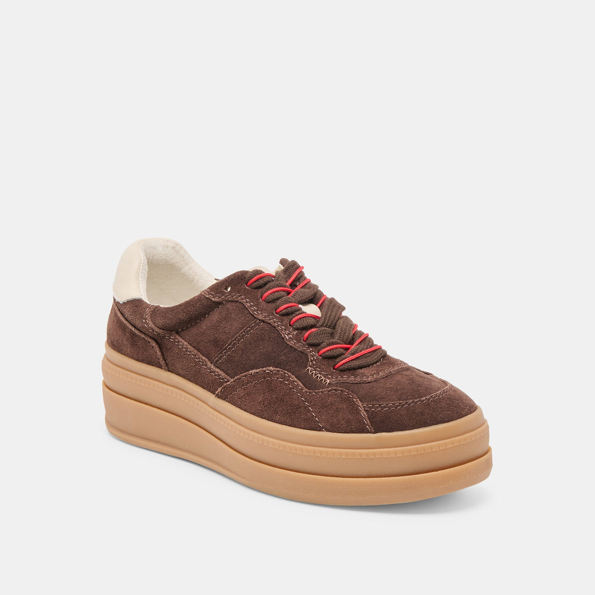 Dolce Vita SHOES Naomy H2O Waterproof Dk Brown Suede Sneakers