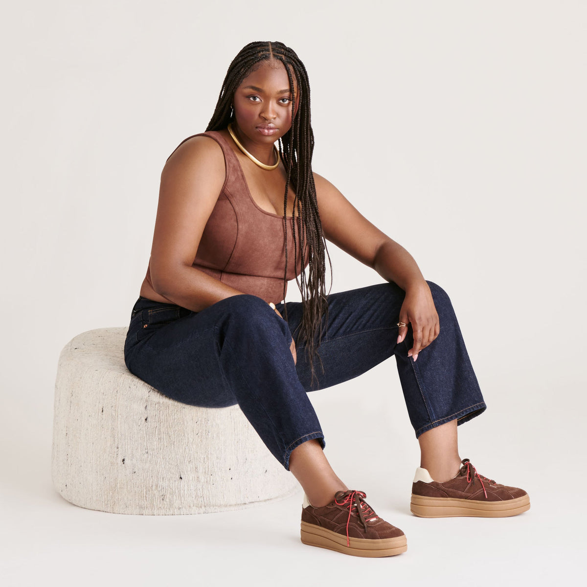 Dolce Vita SHOES Naomy H2O Waterproof Dk Brown Suede Sneakers