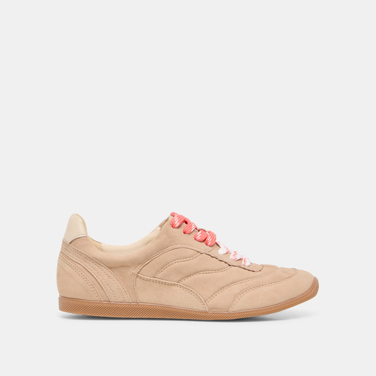 Dolce Vita SHOES Laini Camel Suede Sneakers