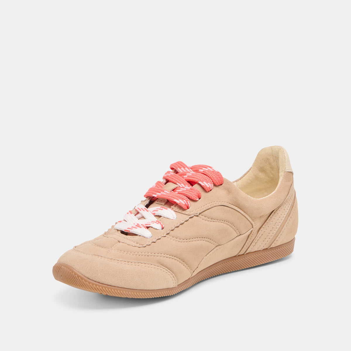 Dolce Vita SHOES Laini Camel Suede Sneakers