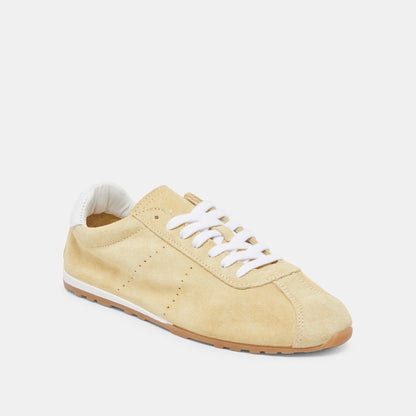 Dolce Vita SHOES Serina Yellow Suede Sneakers