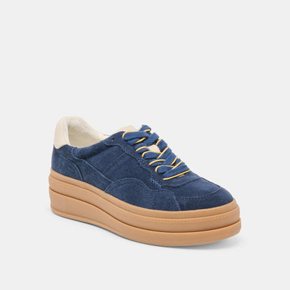 Dolce Vita SHOES Naomy H2O Waterproof Navy Suede Sneakers