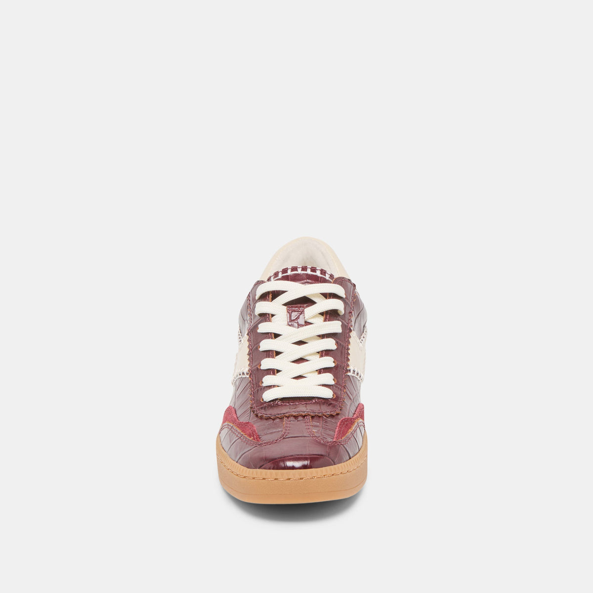 Dolce Vita SHOES NOTICE STITCH SNEAKERS OXBLOOD CROCO EMBOSSED LEATHER
 – Dolce Vita