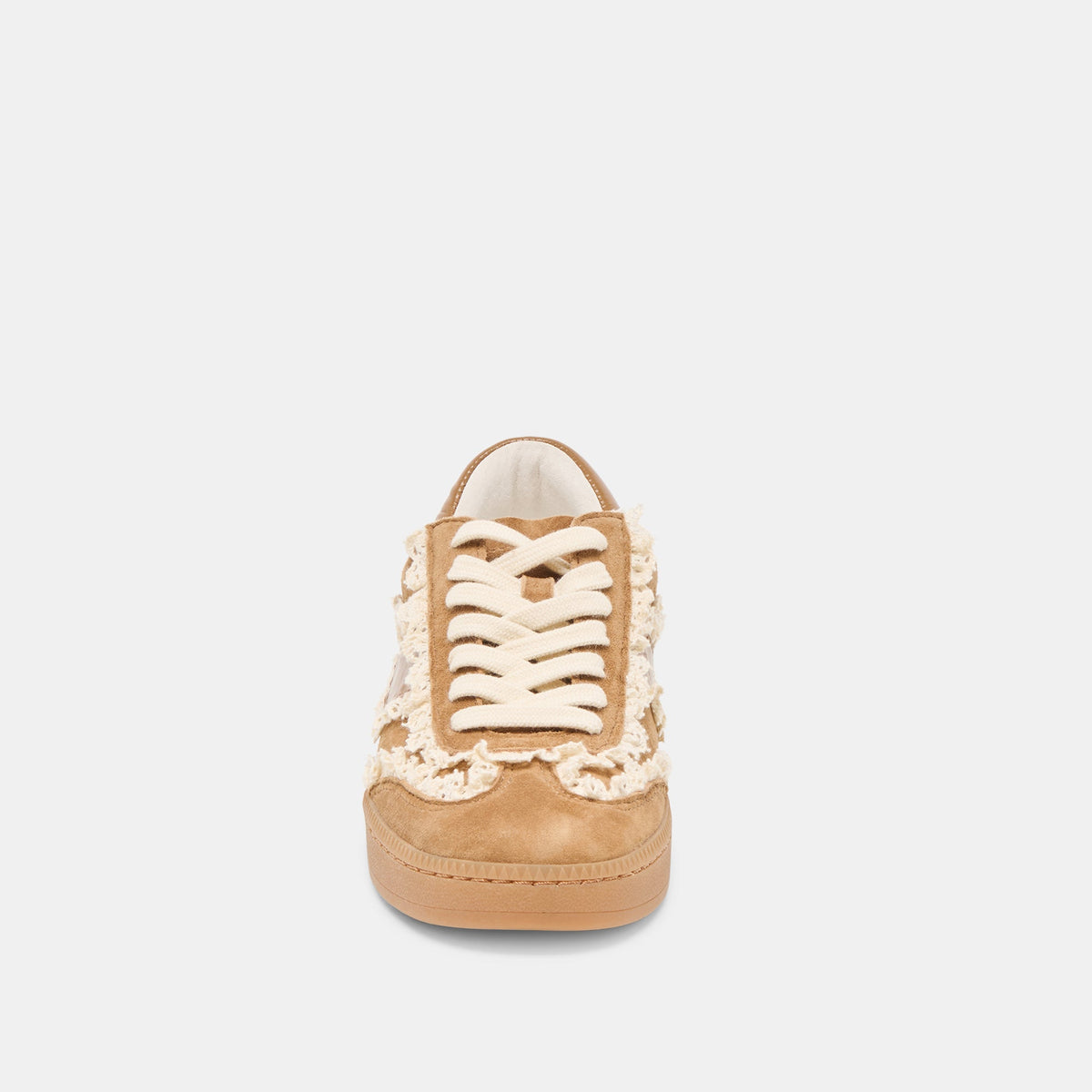 Dolce Vita SHOES Notice Lace Lt Brown Suede Sneakers