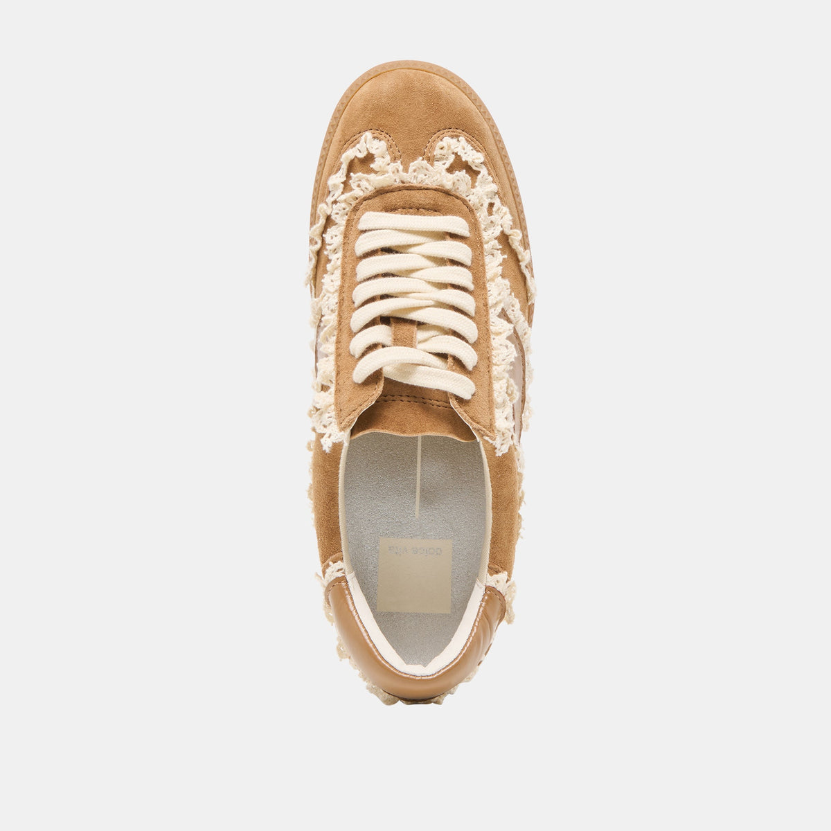 Dolce Vita SHOES Notice Lace Lt Brown Suede Sneakers
