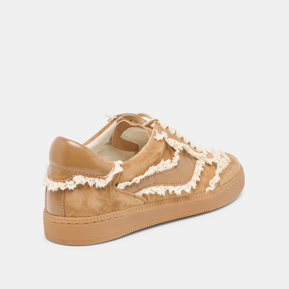 Dolce Vita SHOES Notice Lace Lt Brown Suede Sneakers
