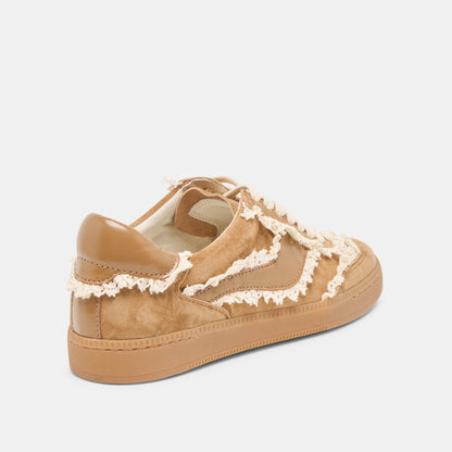 Dolce Vita SHOES Notice Lace Lt Brown Suede Sneakers