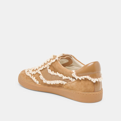 Dolce Vita SHOES Notice Lace Lt Brown Suede Sneakers