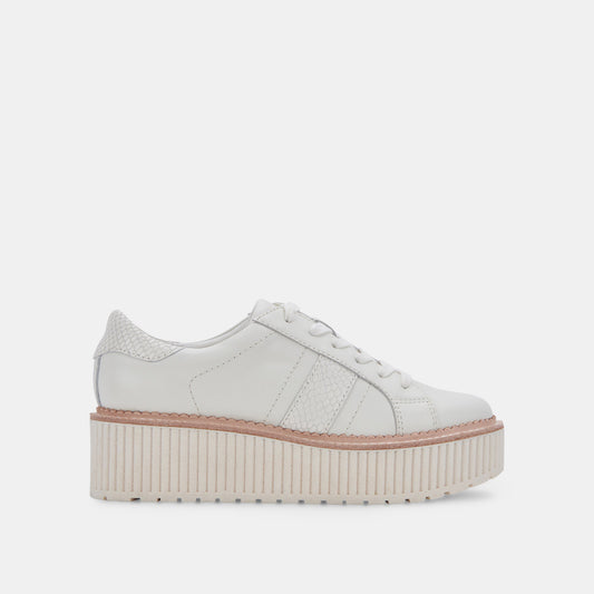 Dolce Vita SHOES TIGER SNEAKERS WHITE LEATHER
 – Dolce Vita