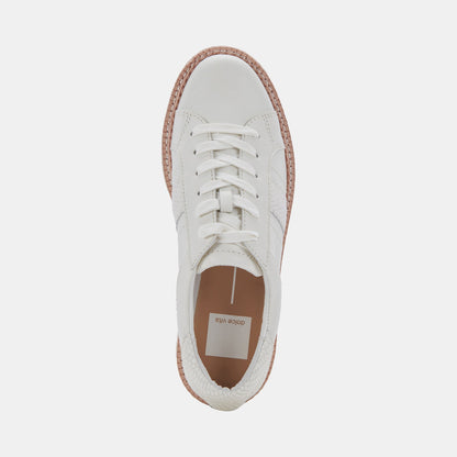 Dolce Vita SHOES TIGER SNEAKERS WHITE LEATHER
 – Dolce Vita