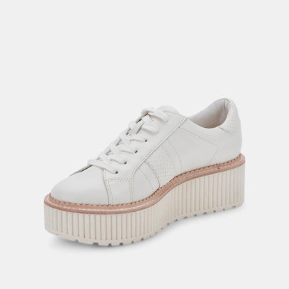 Dolce Vita SHOES TIGER SNEAKERS WHITE LEATHER
 – Dolce Vita