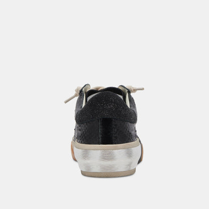 Dolce Vita SHOES Zina Sneakers Onyx Embossed Leather | Women's Sneakers
 – Dolce Vita