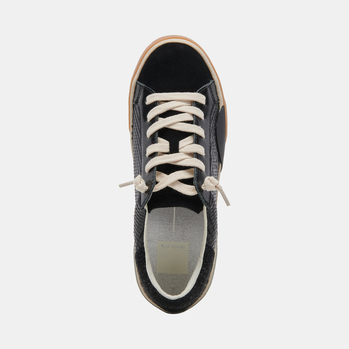 Dolce Vita SHOES Zina Sneakers Onyx Embossed Leather | Women's Sneakers
 – Dolce Vita
