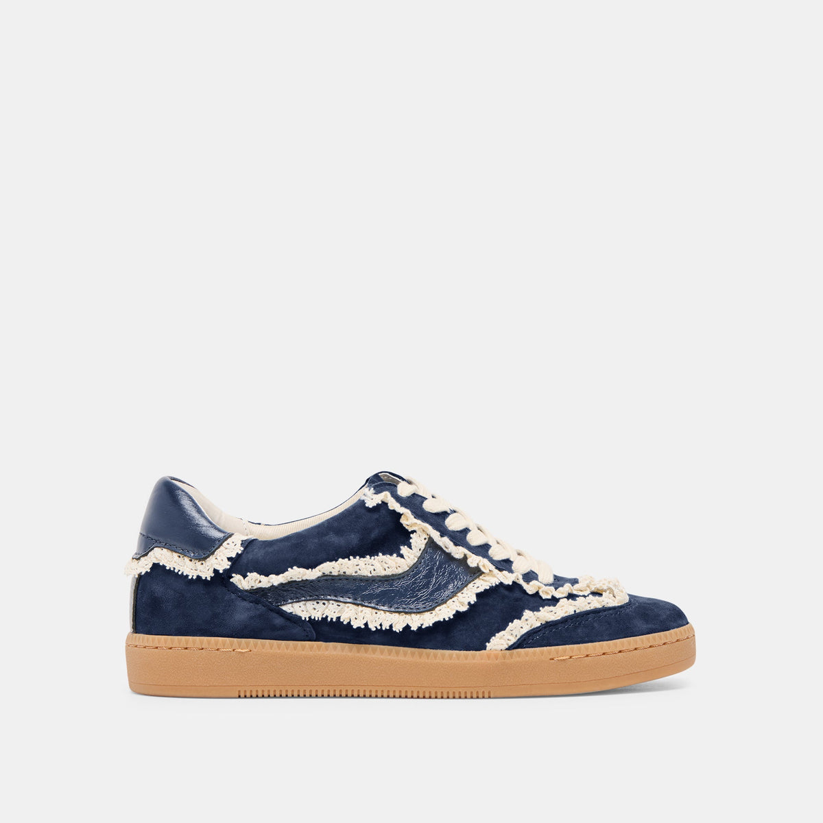 Dolce Vita SHOES Notice Lace Navy Suede Sneakers