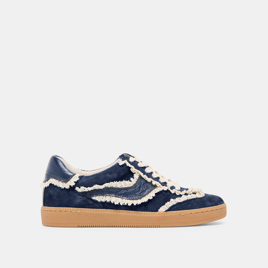 Dolce Vita SHOES Notice Lace Navy Suede Sneakers