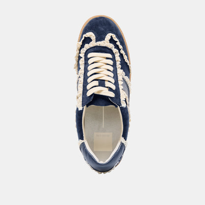 Dolce Vita SHOES Notice Lace Navy Suede Sneakers