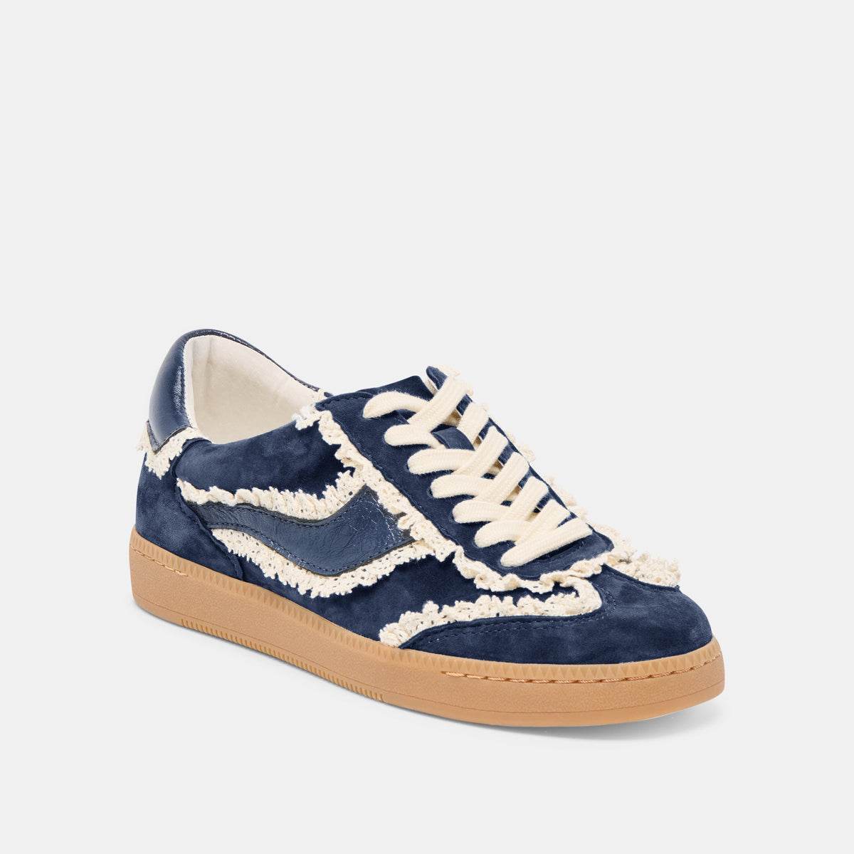 Dolce Vita SHOES Notice Lace Navy Suede Sneakers