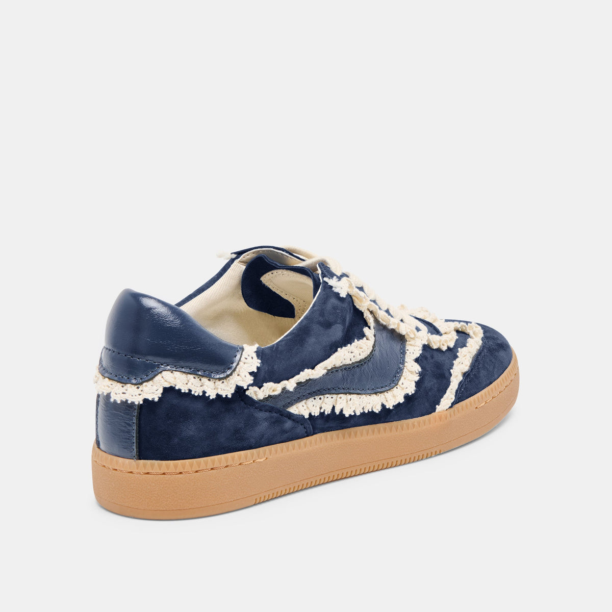 Dolce Vita SHOES Notice Lace Navy Suede Sneakers