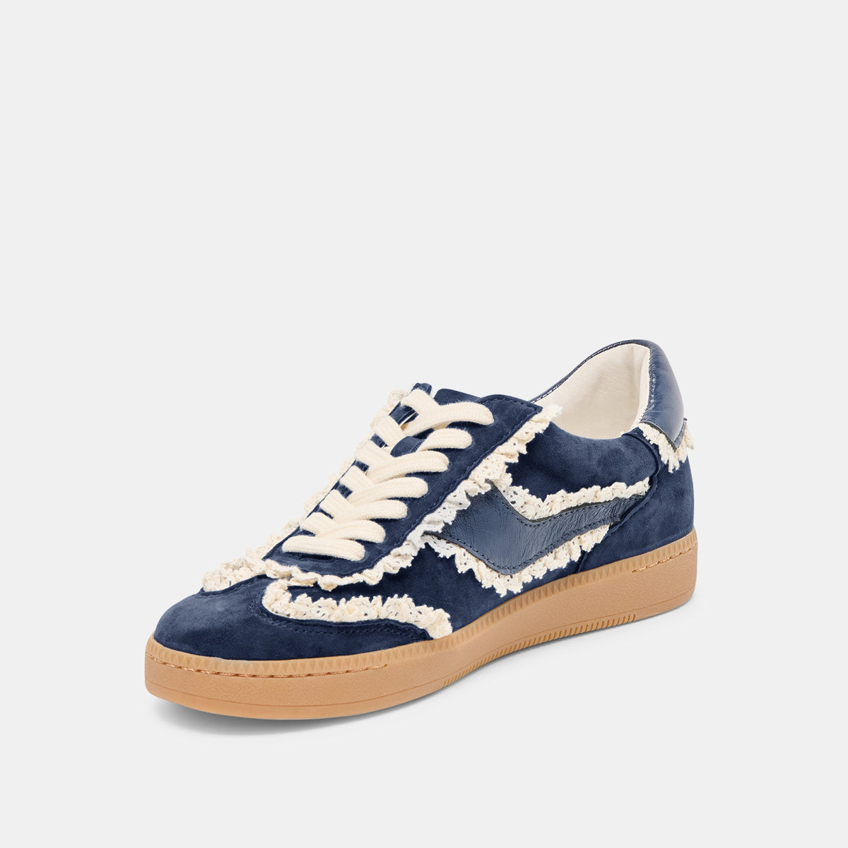 Dolce Vita SHOES Notice Lace Navy Suede Sneakers