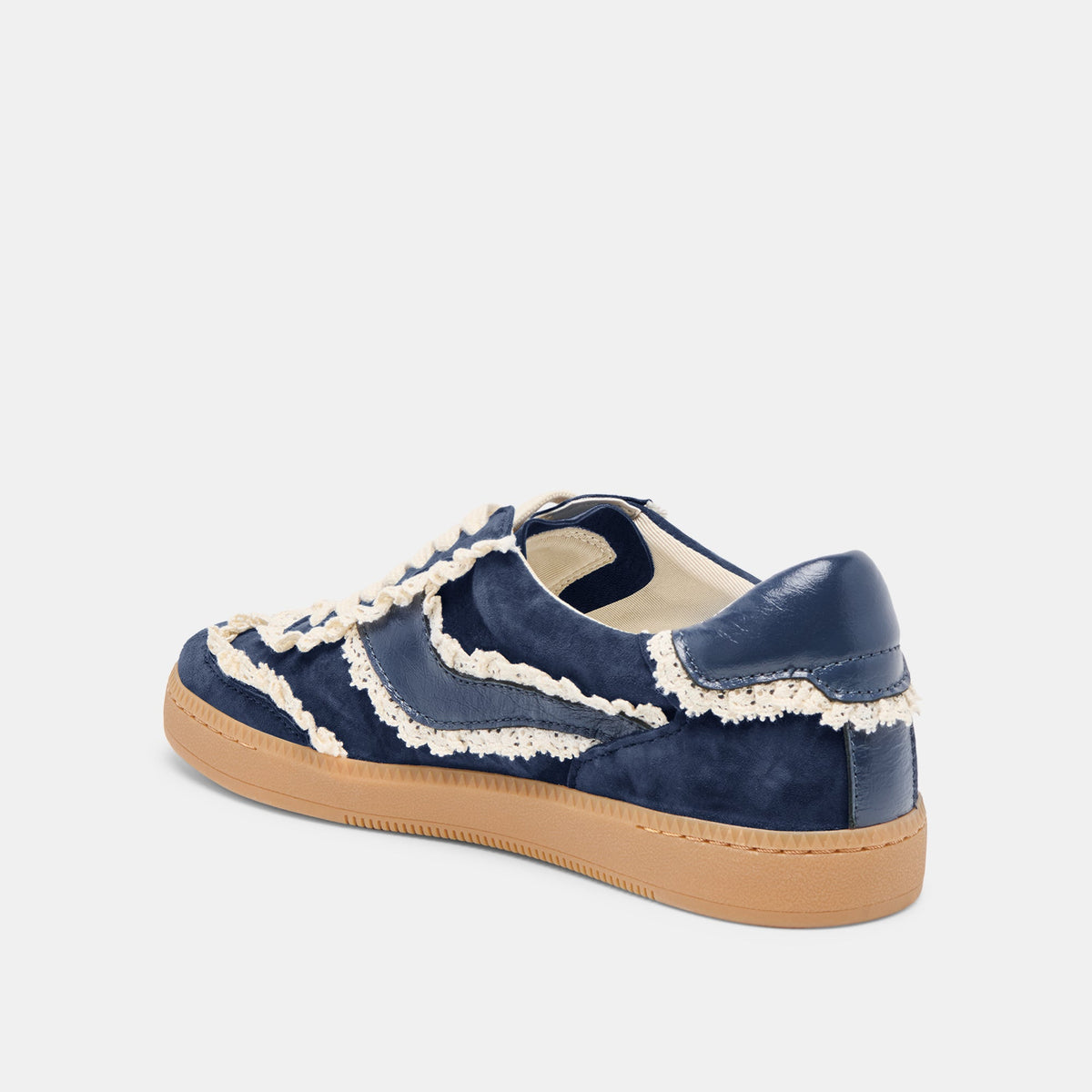 Dolce Vita SHOES Notice Lace Navy Suede Sneakers