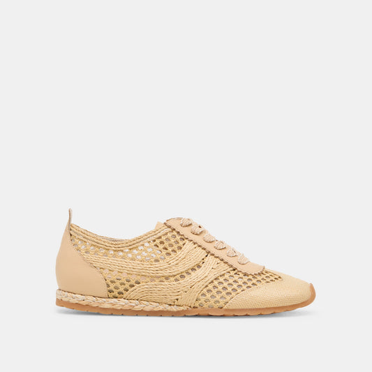Dolce Vita SHOES Dream Lt Natural Woven Raffia Sneakers