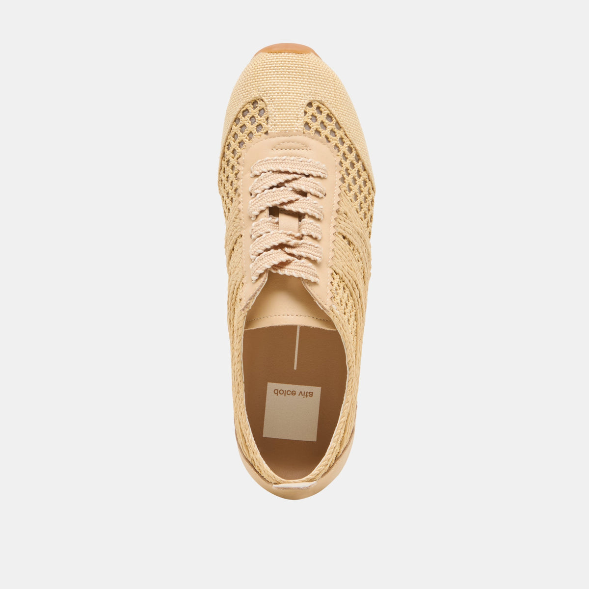Dolce Vita SHOES Dream Lt Natural Woven Raffia Sneakers