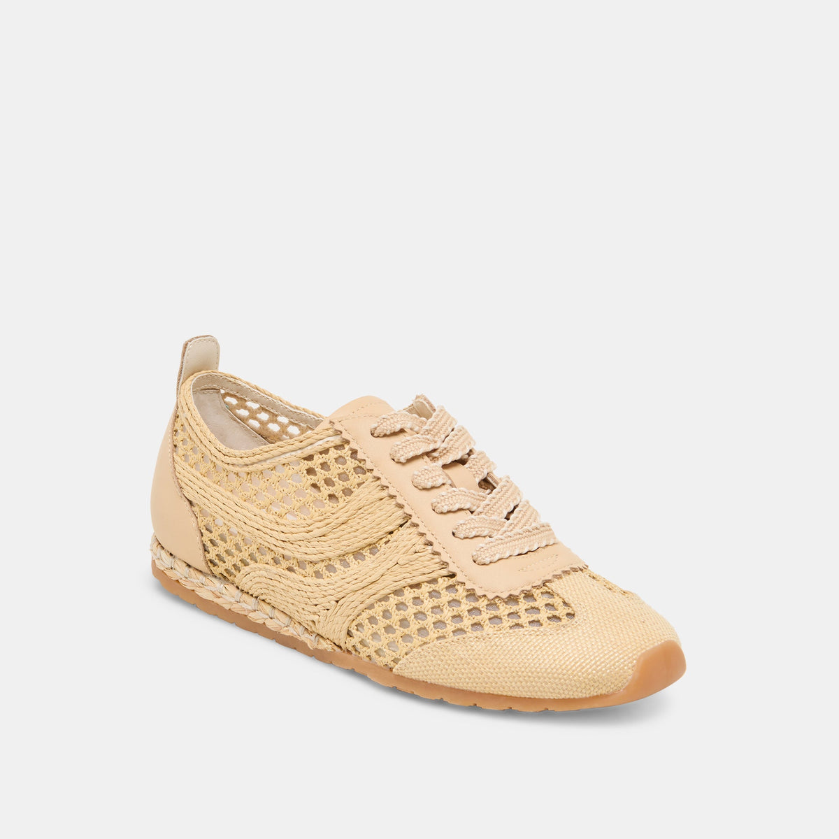 Dolce Vita SHOES Dream Lt Natural Woven Raffia Sneakers