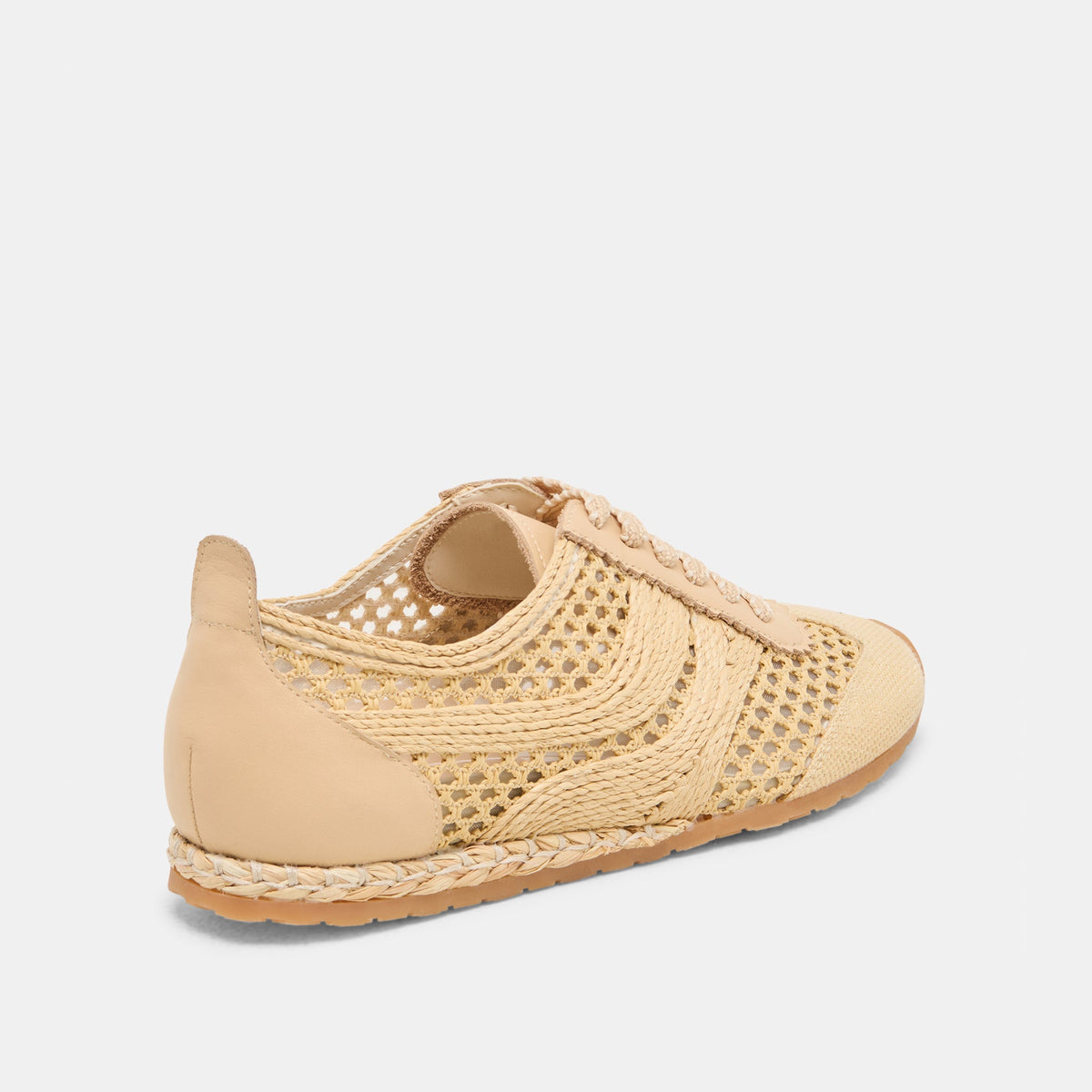 Dolce Vita SHOES Dream Lt Natural Woven Raffia Sneakers