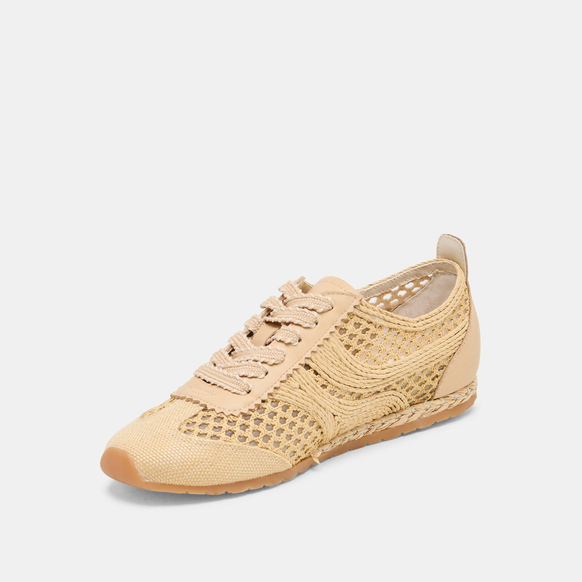 Dolce Vita SHOES Dream Lt Natural Woven Raffia Sneakers