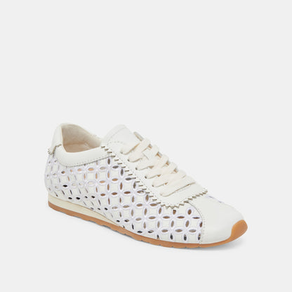 Dolce Vita SHOES DANIE EYELET PERF SNEAKERS TRUE WHITE LEATHER
 – Dolce Vita