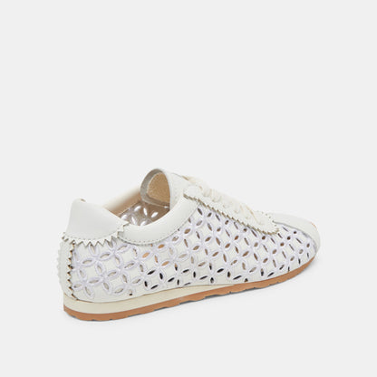 Dolce Vita SHOES DANIE EYELET PERF SNEAKERS TRUE WHITE LEATHER
 – Dolce Vita