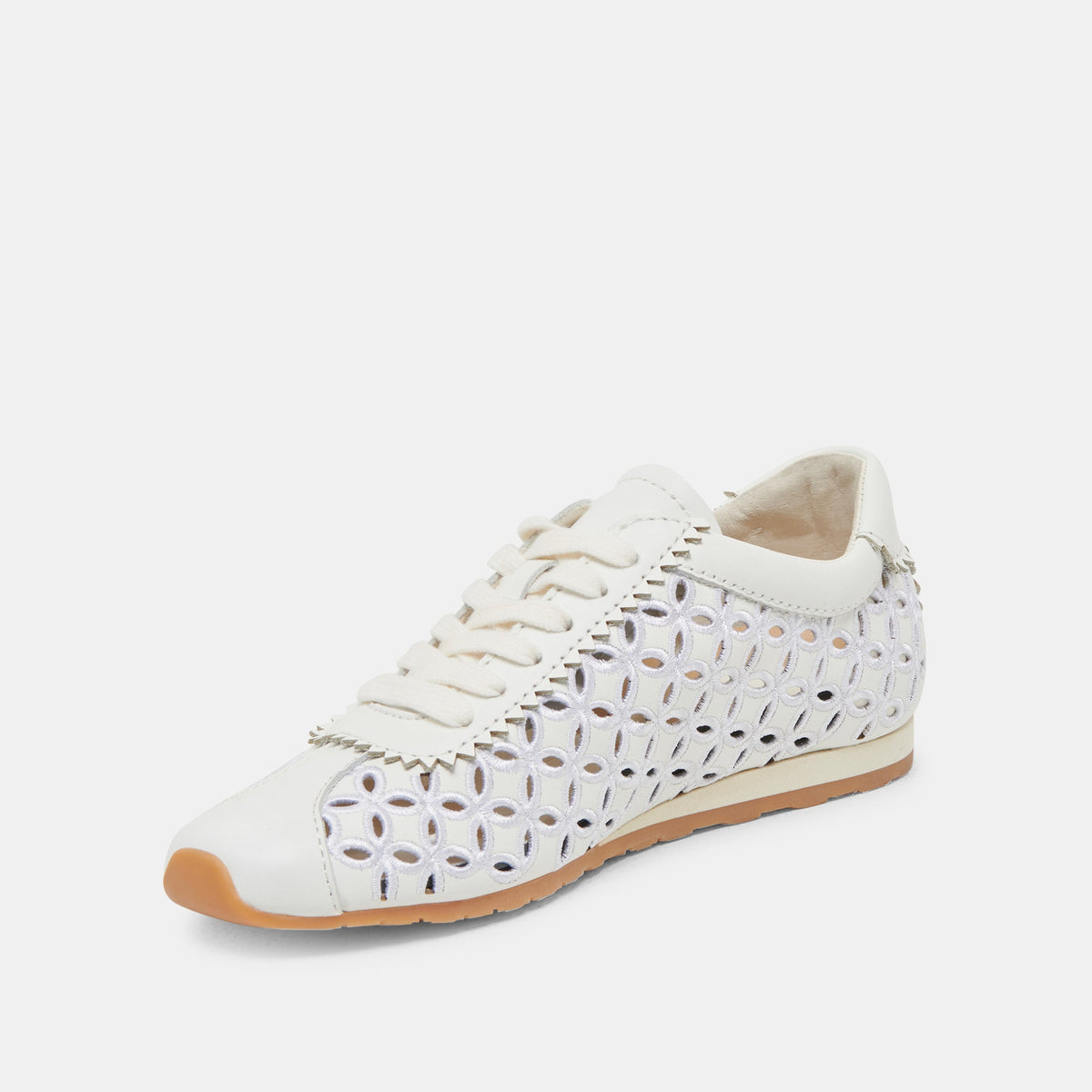 Dolce Vita SHOES DANIE EYELET PERF SNEAKERS TRUE WHITE LEATHER
 – Dolce Vita