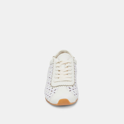 Dolce Vita SHOES DANIE EYELET PERF SNEAKERS TRUE WHITE LEATHER
 – Dolce Vita