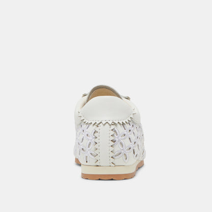 Dolce Vita SHOES DANIE EYELET PERF SNEAKERS TRUE WHITE LEATHER
 – Dolce Vita