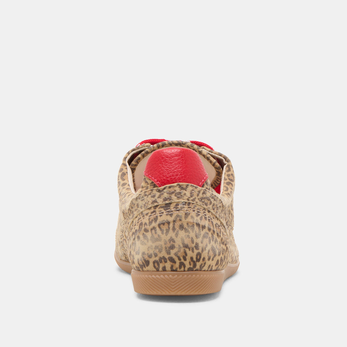 Dolce Vita SHOES Laini Tan Leopard Printed Suede Sneakers