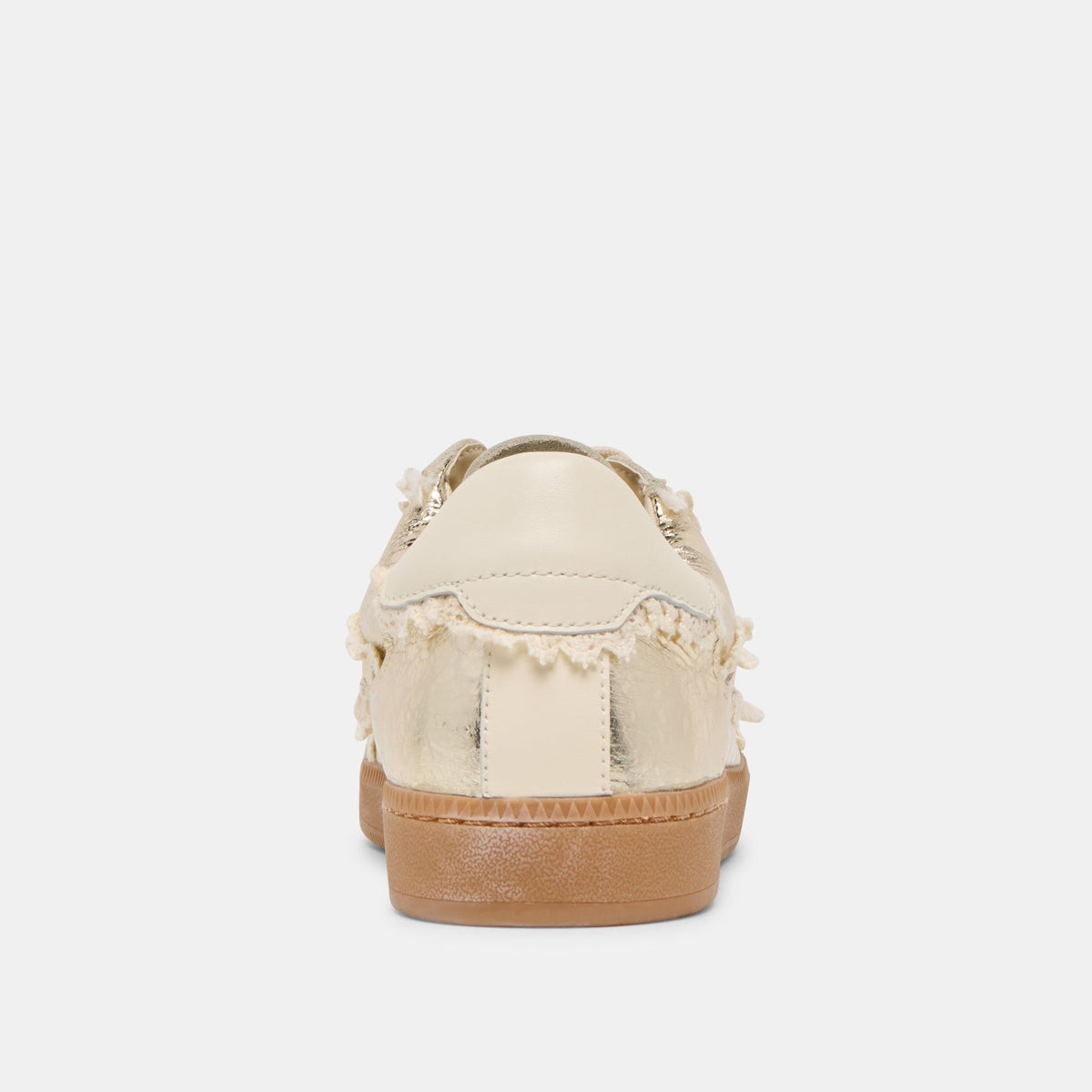 Dolce Vita SHOES Notice Lace Platinum Distressed Leather Sneakers