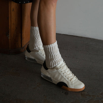 Dolce Vita SHOES ZINA SNEAKERS WHITE BLACK LEATHER
 – Dolce Vita